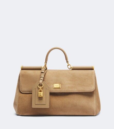My Sicily Medium suede top-handle bag - Dolce&Gabbana - Modalova
