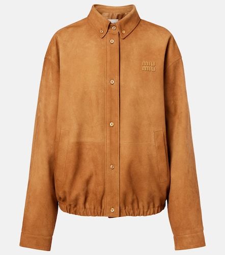 Miu Miu Suede blouson jacket - Miu Miu - Modalova