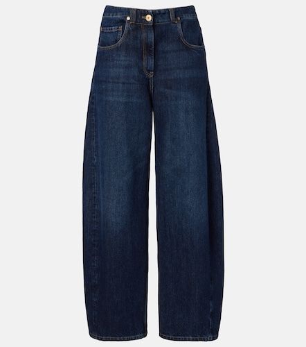 Jeans barrel con piel - Brunello Cucinelli - Modalova