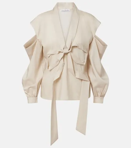 Bow-detail cutout blouse - Acne Studios - Modalova