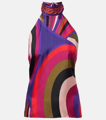 Pucci Top Iride de satén de seda - Pucci - Modalova