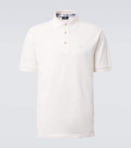 Polo Pegaso in piqué di cotone - Etro - Modalova