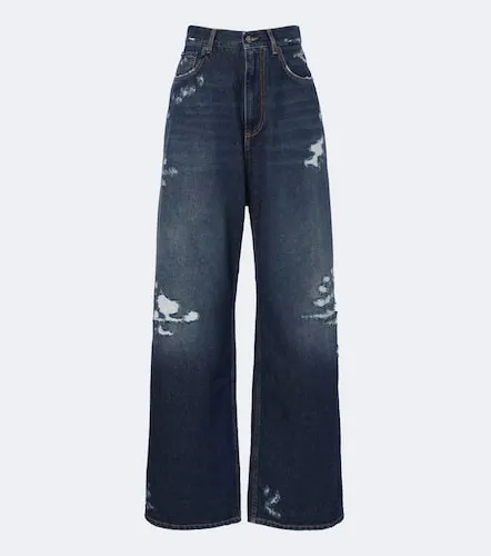 Distressed wide-leg jeans - Dolce&Gabbana - Modalova