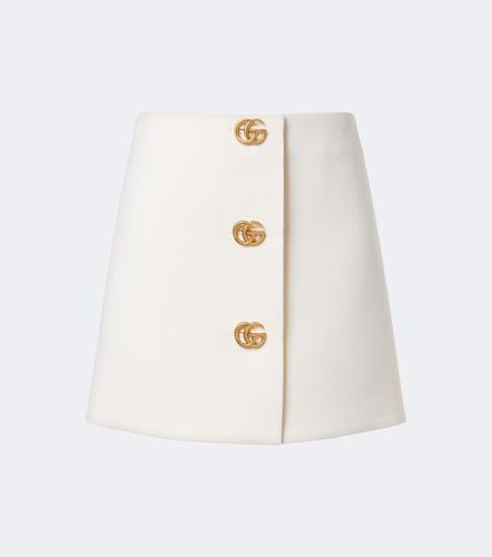 Gucci Double G wool crepe miniskirt - Gucci - Modalova