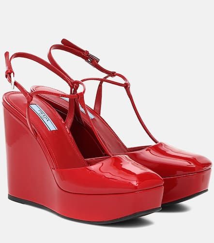 Prada Wedges aus Lackleder - Prada - Modalova