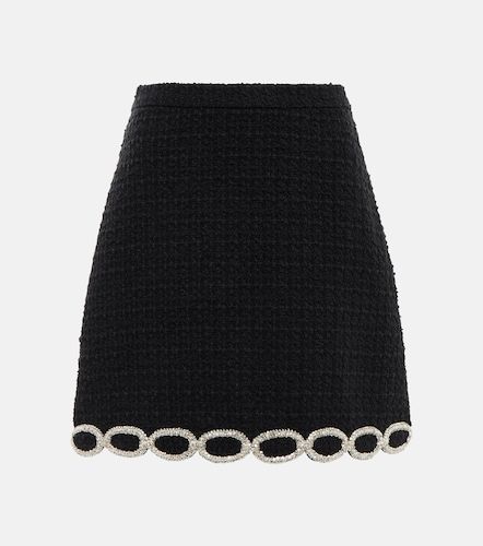 Minifalda de tweed adornada - Valentino Garavani - Modalova