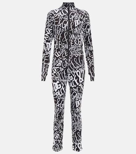 Logo-print ski jumpsuit - Dolce&Gabbana - Modalova