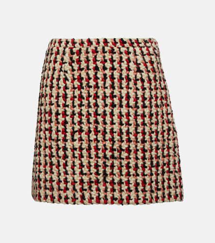 Minifalda en tweed de lana a cuadros - Etro - Modalova