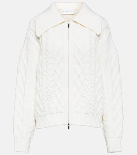 Label cable-knit wool cardigan - Proenza Schouler - Modalova