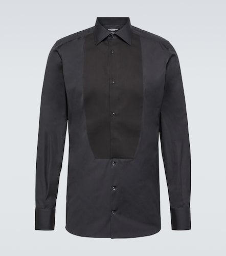 Camicia Plastron in cotone - Dolce&Gabbana - Modalova