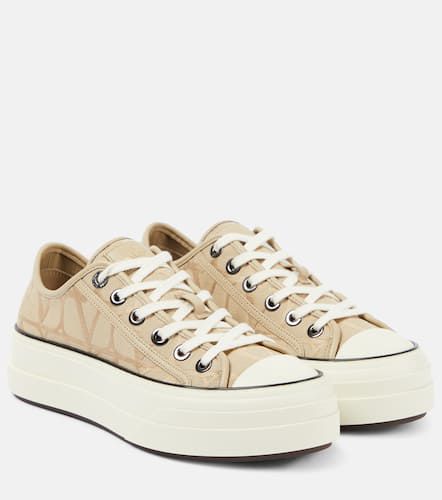 Totaloop Toile Iconographe canvas sneakers - Valentino Garavani - Modalova