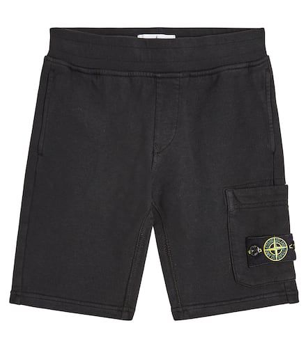 Cotton jersey shorts - Stone Island Junior - Modalova