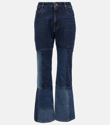 ChloÃ© Patchwork cropped flared jeans - Chloe - Modalova