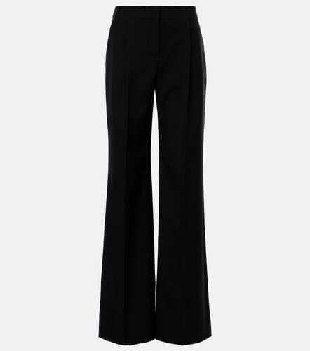 High-rise wool wide-leg pants - Alexander McQueen - Modalova