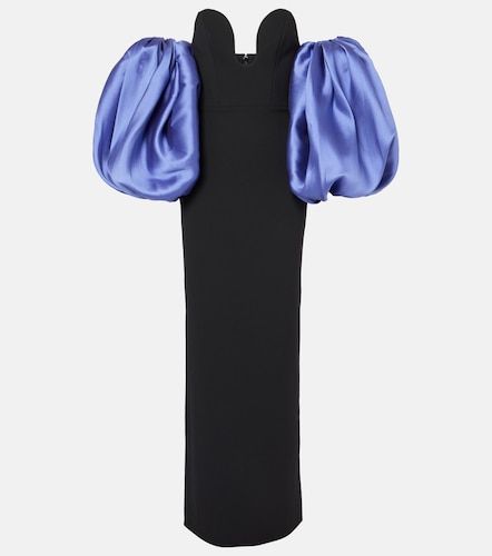Abito lungo Karina in twill e crêpe - Solace London - Modalova