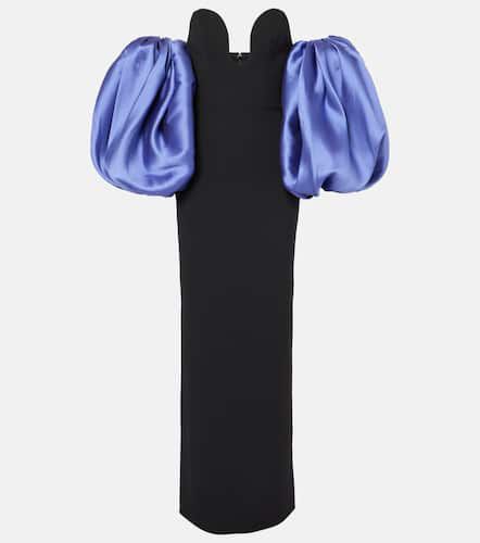 Karina twill and crÃªpe gown - Solace London - Modalova