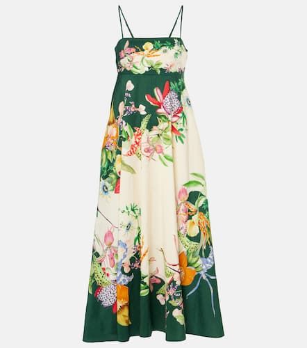 AlÃ©mais Aggie floral linen-blend midi dress - Alemais - Modalova