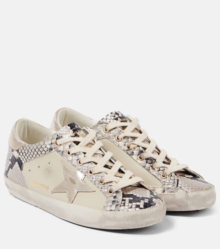 Bedruckte Sneakers Super-Star aus Leder - Golden Goose - Modalova