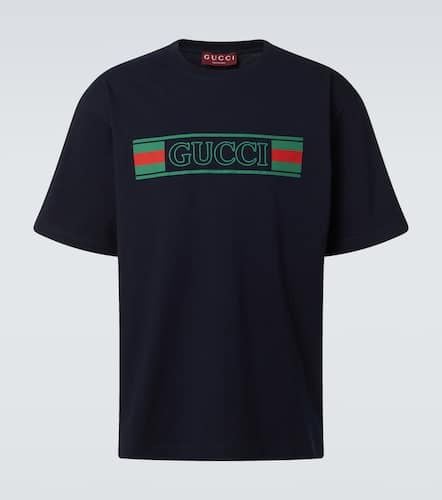 Gucci Logo cotton jersey T-shirt - Gucci - Modalova