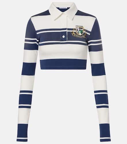 Polo raccourci rayé en coton - Acne Studios - Modalova