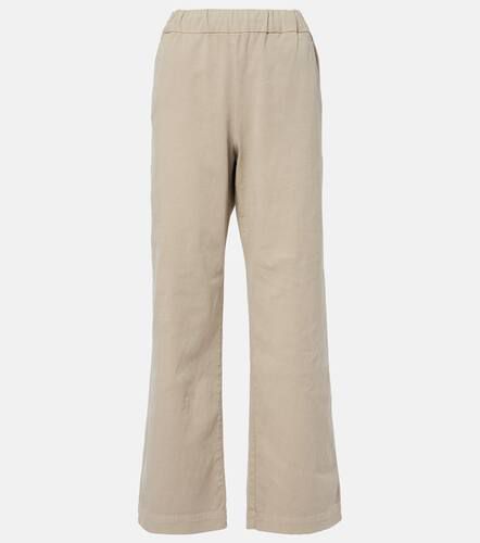 Naya cotton-blend twill straight pants - Velvet - Modalova