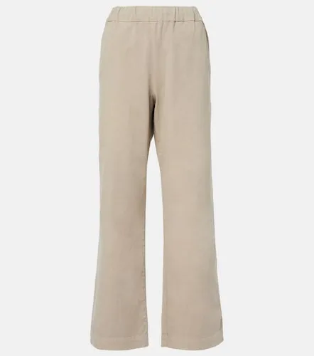 Naya cotton-blend twill straight pants - Velvet - Modalova