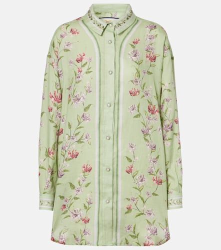 Chemise Cecilia Honeysuckle en lin à fleurs - Agua by Agua Bendita - Modalova