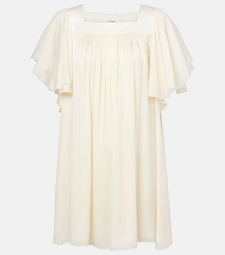 Chloe Ro33 silk minidress - Chloe - Modalova