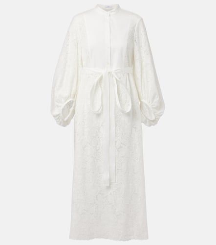 Embroidered cotton lace midi dress - Erdem - Modalova