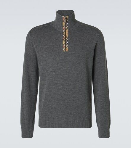 Burberry Wool half-zip sweater - Burberry - Modalova