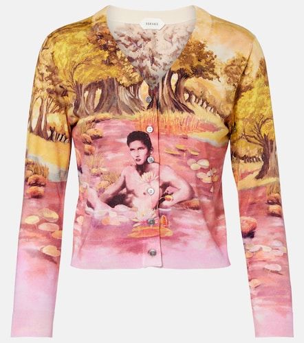 Versace Cárdigan de seda estampado - Versace - Modalova