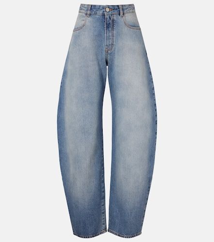 Alaïa Jeans barrel con efecto desgastado - Alaia - Modalova