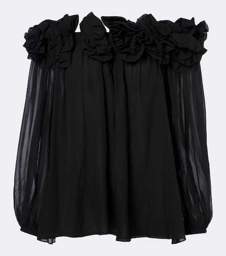 Verziertes Top aus Seide - Carolina Herrera - Modalova