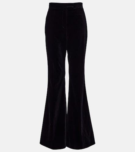 Pantalones flared de terciopelo de algodón - Valentino Garavani - Modalova