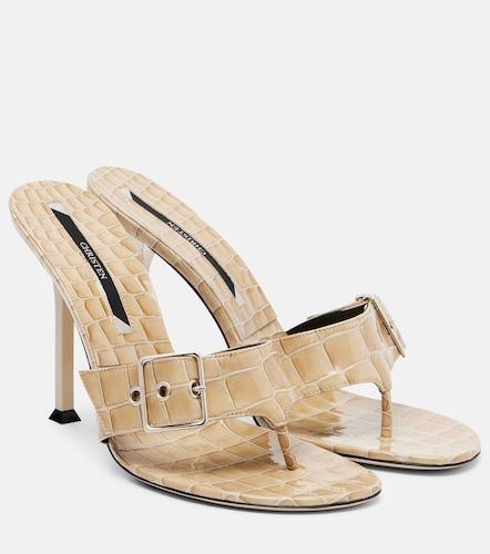 Mules Helix 95 de charol grabado - Christen - Modalova