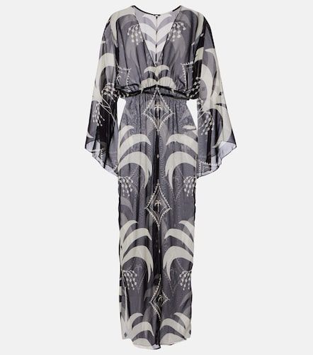 Printed sheer beach cover-up - Johanna Ortiz - Modalova