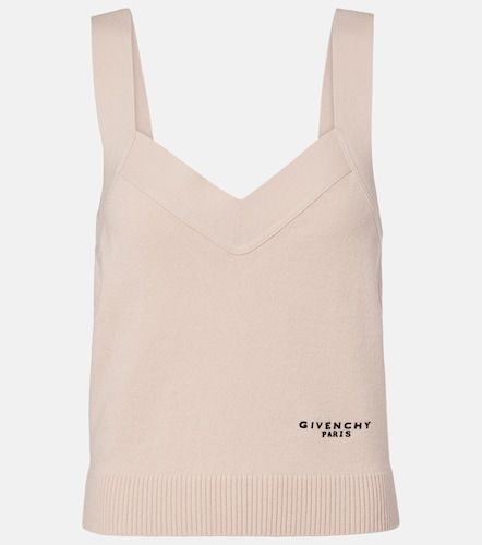 Logo wool and cashmere tank top - Givenchy - Modalova