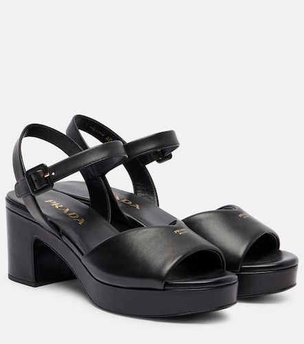 Prada Leather platform sandals - Prada - Modalova