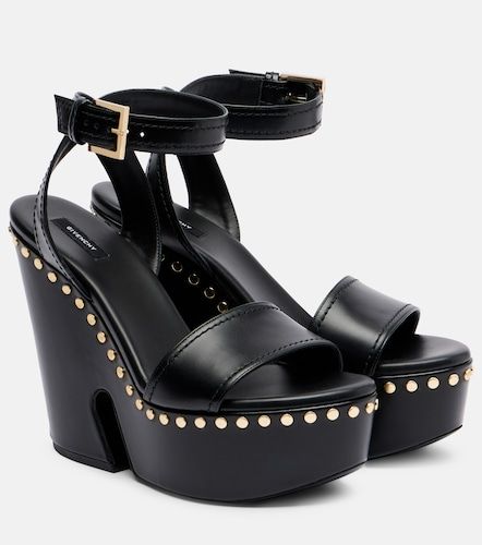 Sandalias de piel con plataforma - Givenchy - Modalova