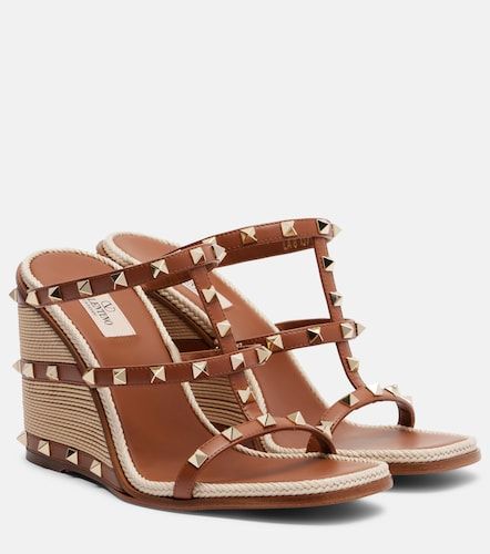 Rockstud leather espadrille sandals - Valentino Garavani - Modalova
