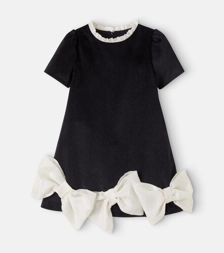Vestido de terciopelo con lazo - Patachou - Modalova