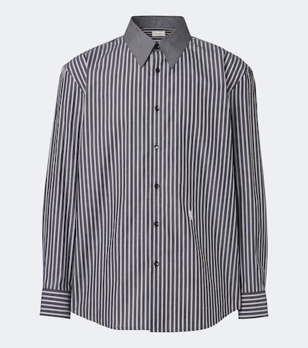 Camicia in popeline di cotone a righe - Saint Laurent - Modalova