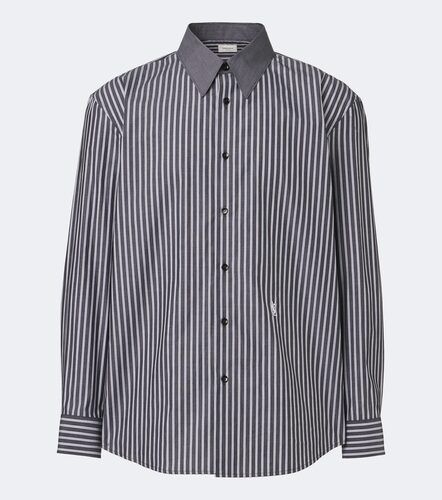 Camisa de popelín de algodón a rayas - Saint Laurent - Modalova
