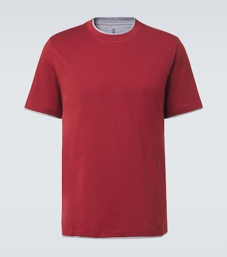 Camiseta de jersey de algodón - Brunello Cucinelli - Modalova