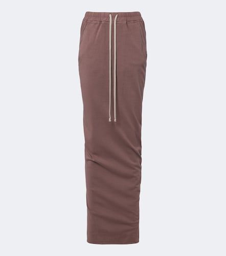 Falda larga DRKSHDW Pull On Pillar de algodón - Rick Owens - Modalova