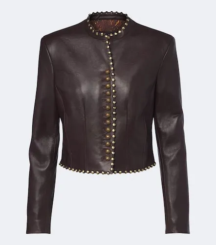 Etro Chaqueta de piel con tachuelas - Etro - Modalova