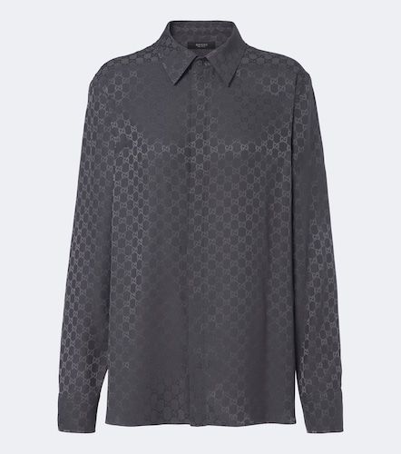 Gucci Hemd GG aus Seidentwill - Gucci - Modalova