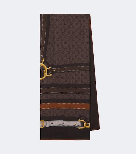 Sciarpa GG in lana e seta jacquard - Gucci - Modalova