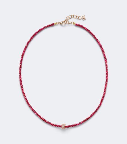 Collana Infinite in oro rosa 18kt con rubini e diamanti - Suzanne Kalan - Modalova