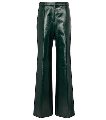 High-rise leather wide-leg pants - Jil Sander - Modalova